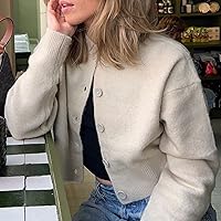 Cropped Sweater Cardigan