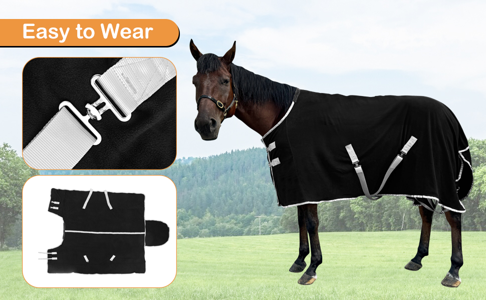 Horse Blanket Winter Warm Horse Clothes Fleece Horse