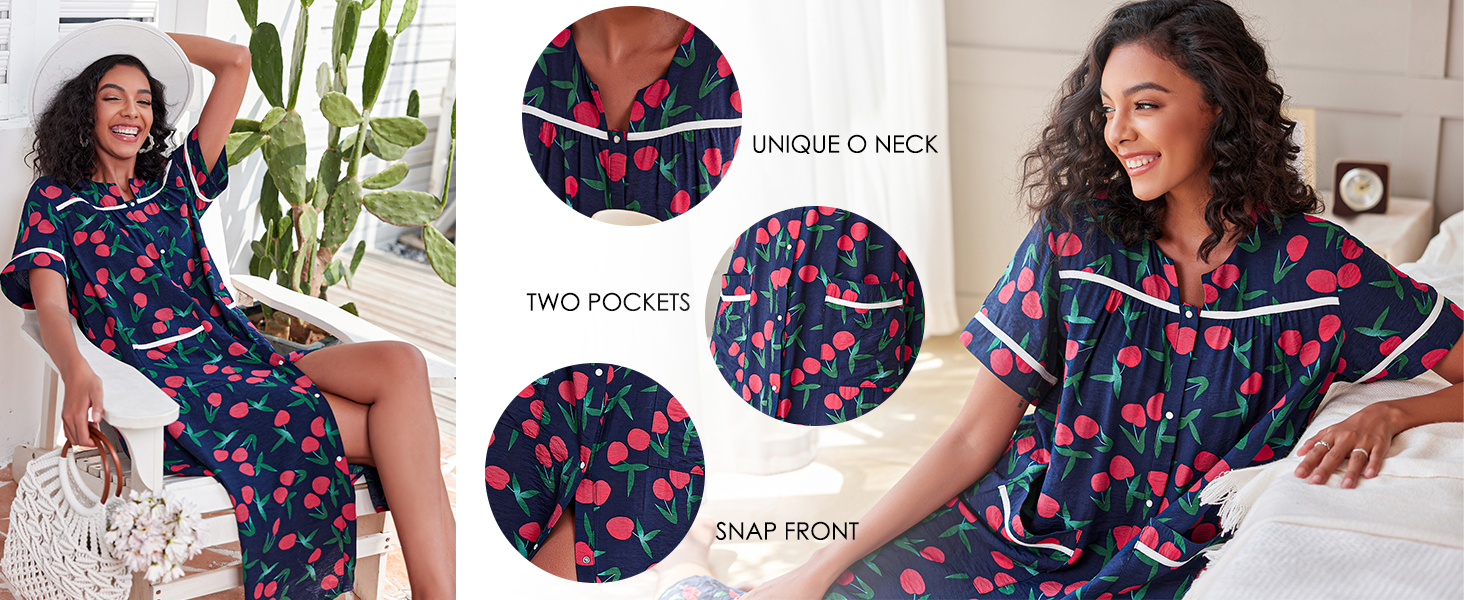 cotton nightgowns for women