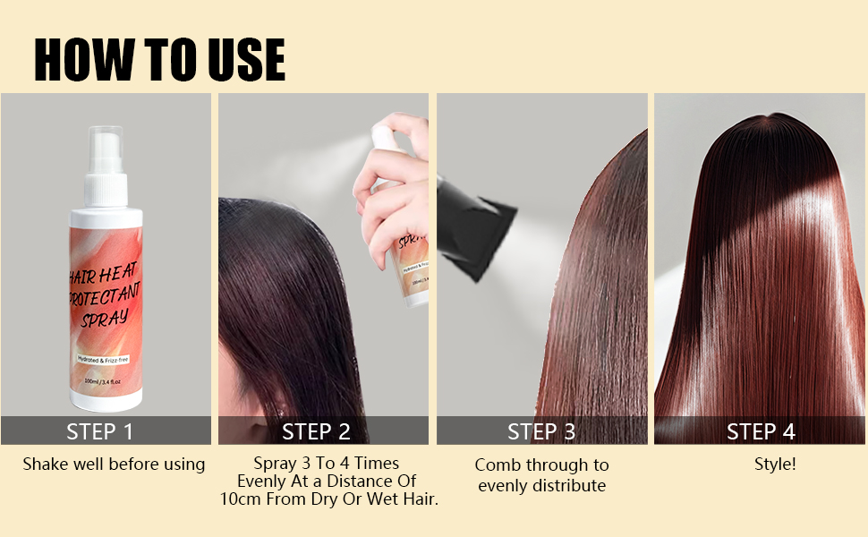 heat protection spray for hair,hair heat protectant spray