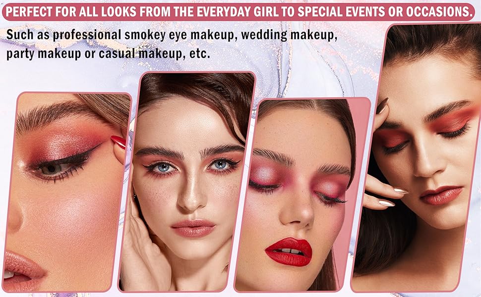 CAHIUYOA 18 Colors Eyeshadow Palette,Matte Nude Glitter