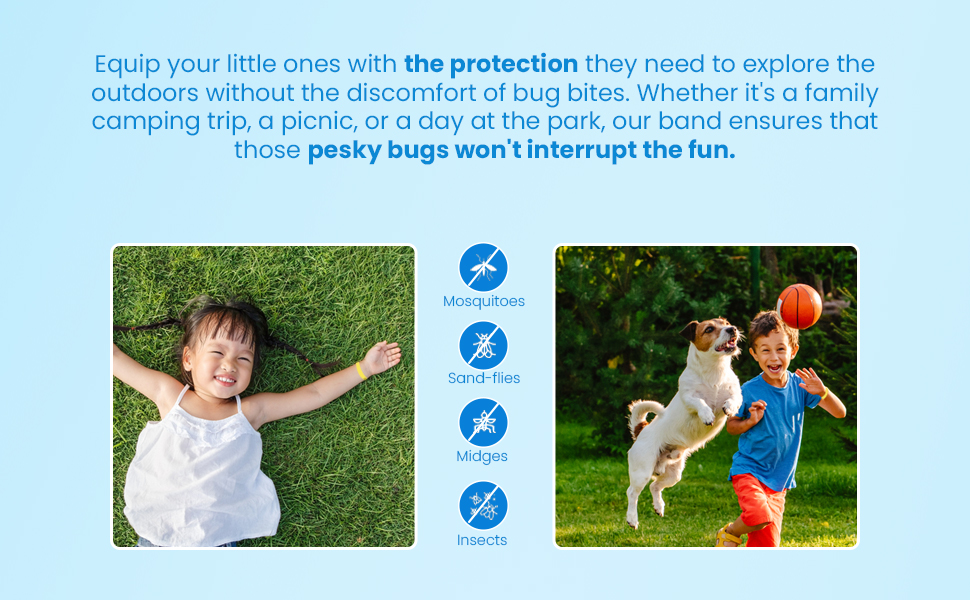 Mozzigear Mosquito Band Kids Pack of 2, Mosquito Repellent Bracelet