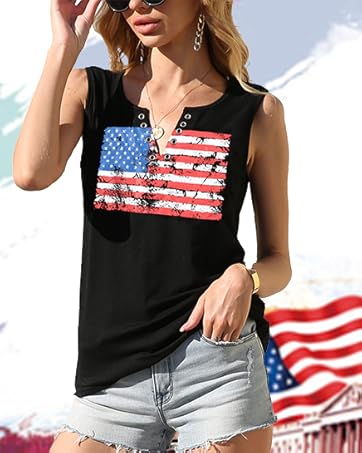 Ring Hole Sleeveless V Neck Shirts