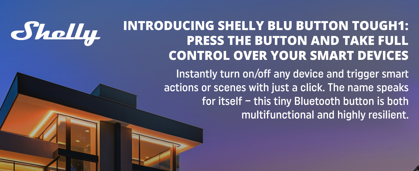 Shelly BLU Button Tough1 - Ivory control over your smart devices
