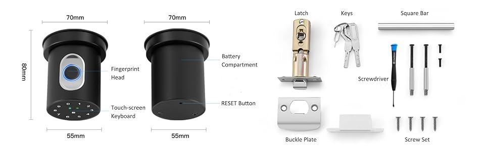 Smart Lock Fingerprint Door Lock Keypad