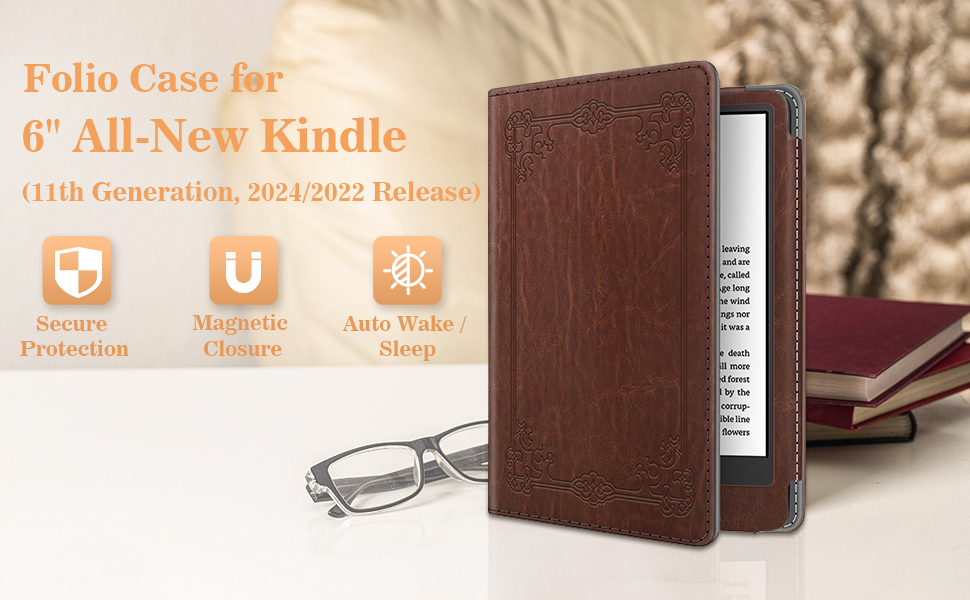 all new 6" kindle 2024 2022 11th generation lightweight 6 inch shockproof foldable stand case cover
