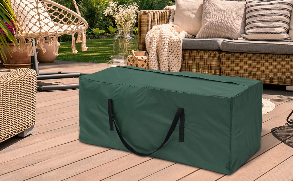 JTWEB Garden Furniture Cushion Storage Bag Outdoor Waterproof Patio