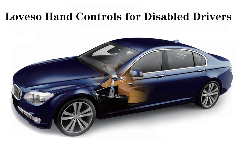 Loveso Hand Controls for Disabled Drivers Handicap Driver