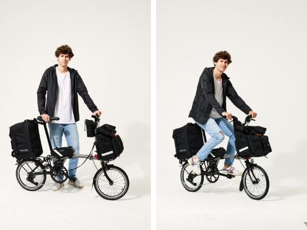 ブロンプトン　Vincita voyage atlas Bag ブルー Vincita B208B Voyage Atlas Front Bag for Brompton | 808