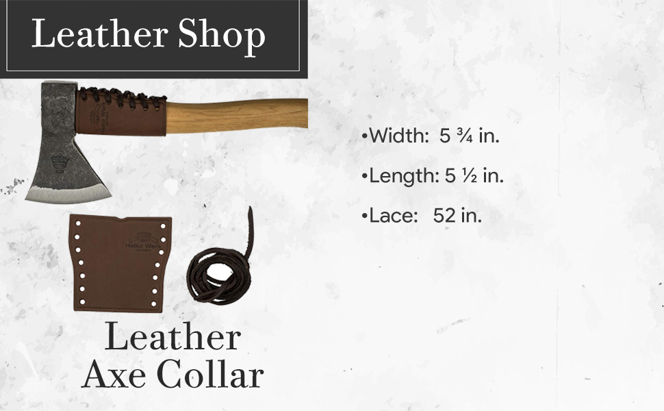 1844 Helko Werk Germany Leather Axe Handle Collar Axe Collar, Handle Protector