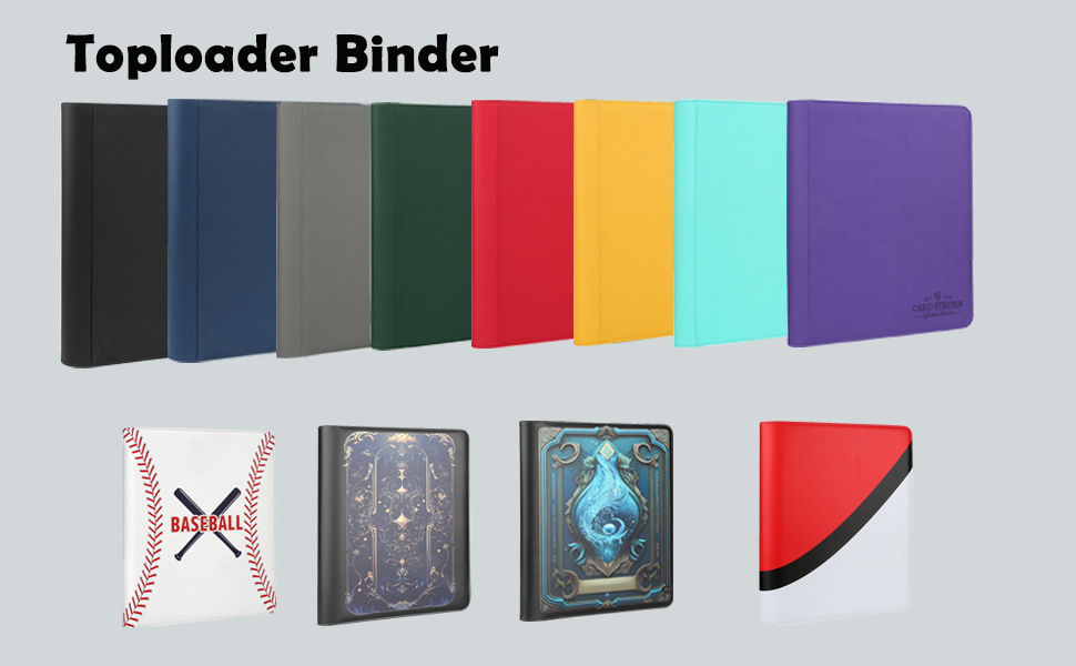 Toploader Binder,Toploader Hard Cases, 9Pocket Pages