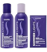 Clairol Professional Shimmer Lights Purple Shampoo & Conditioner, with Violet Toning Mask *Trial ...
