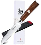 KYOKU 4.5 Inch Paring Knife - Daimyo Series - Fruit Knife with Ergonomic Rosewood Handle, and Mos...