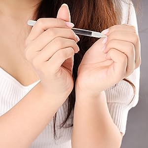 cuticle remover pusher glass nail file manicure kit care tools crystal dual ended stick gentle