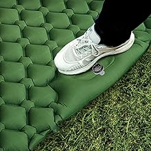 Effortless setup, self-inflating in 60 seconds with built-in foot pump