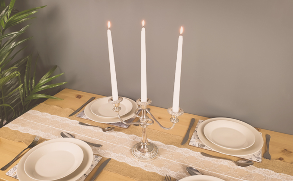 Bougies coniques de dîner