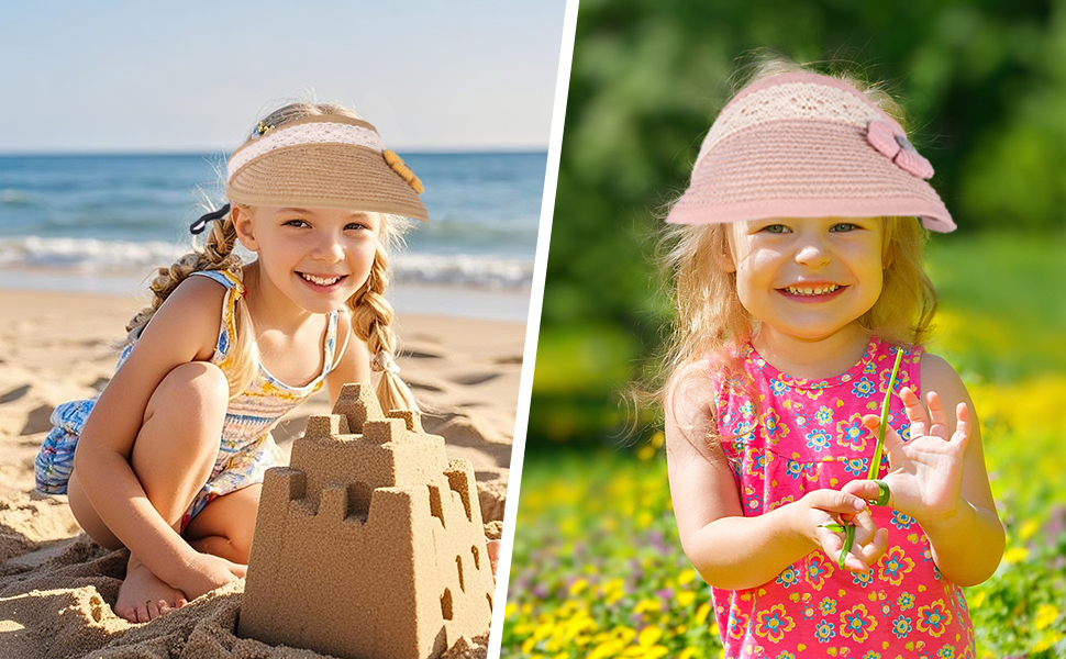 Toddler Girls Straw Hat