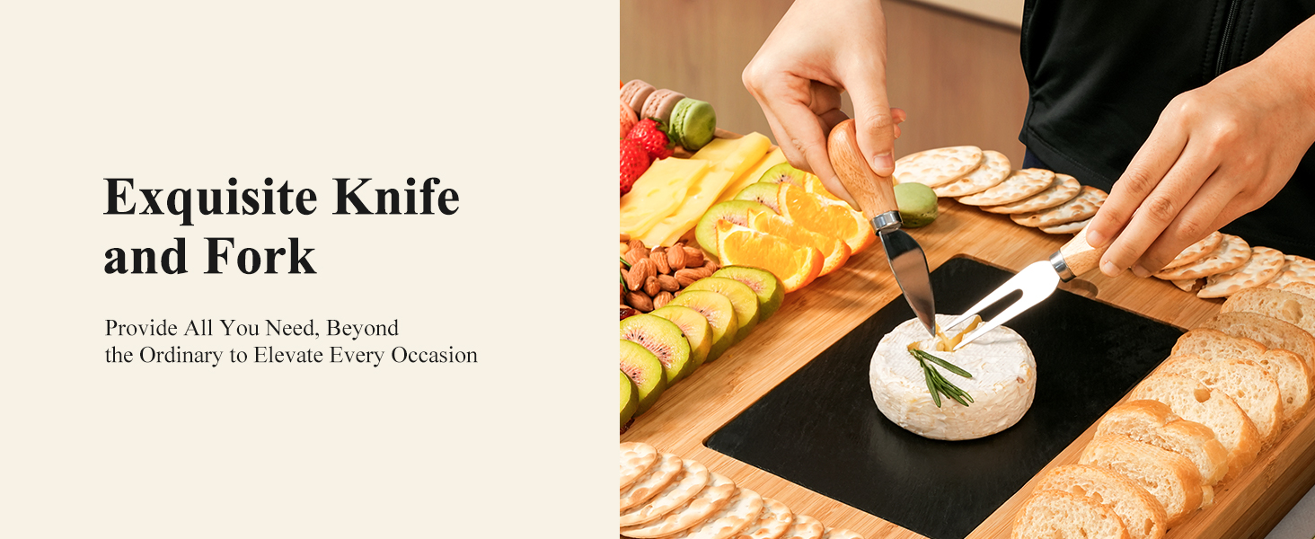 cheese board and knife set