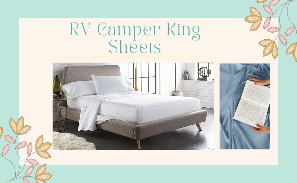 RV Camper King Sheet Set 400 Thread Count Egyptian Cotton Sheets for RV Camper