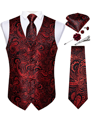 paisley suit vest