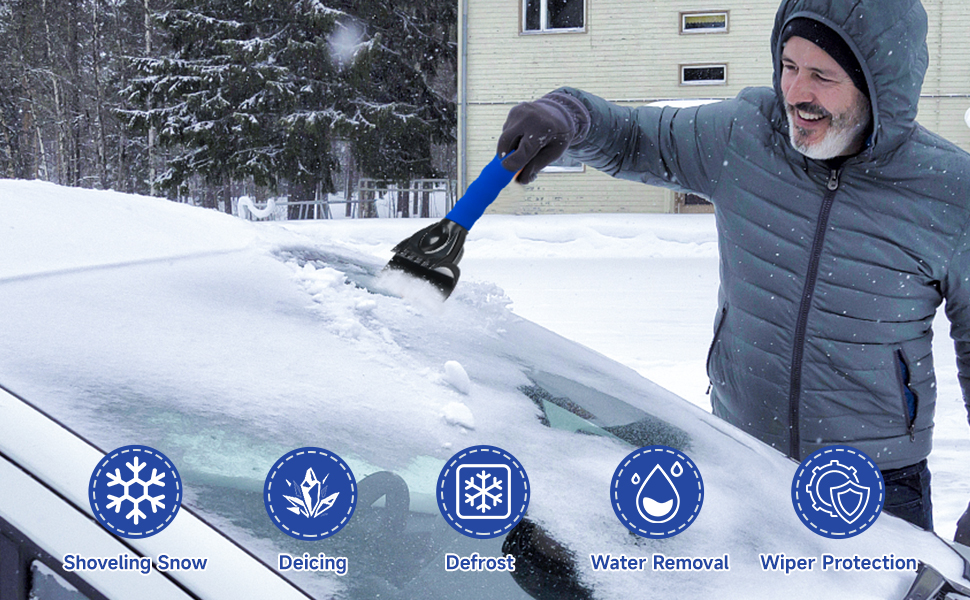 Ygive Ice Scraper for Car Windscreen Frost Scrapers for Windshield