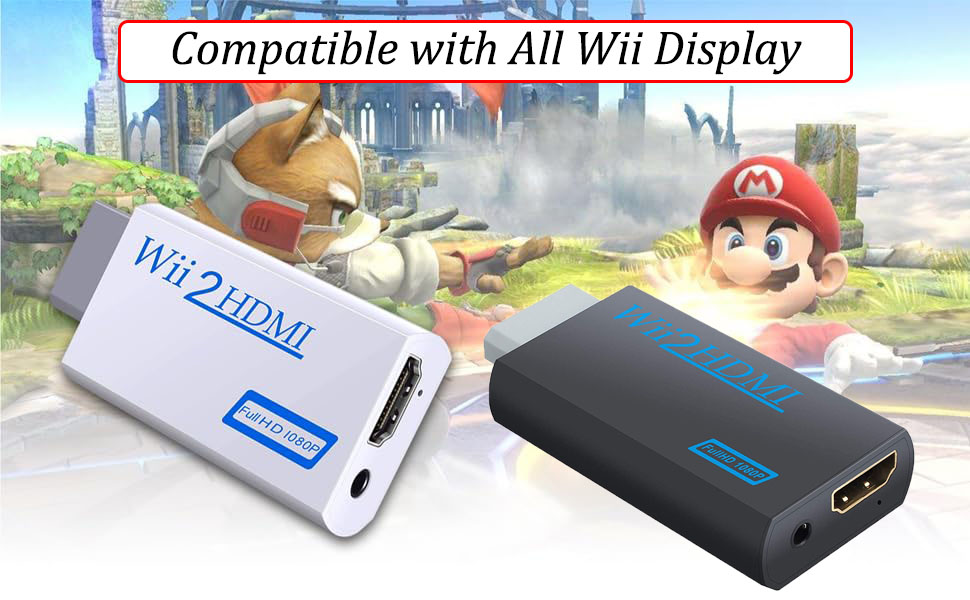Kovake Wii to HDMI Adapter with HDMI Cable, Full HD 1080P/720P Wii to