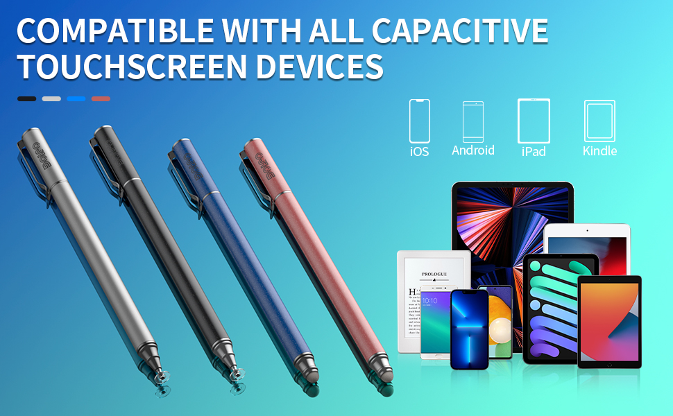 Stylus Pen for iPad (4 Pcs), Universal 2 in 1 Stylus Pens