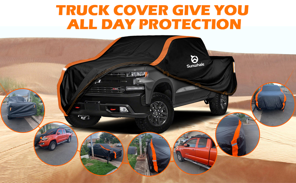 Sunwhale Truck Cover Waterproof All Weather Heavy Duty