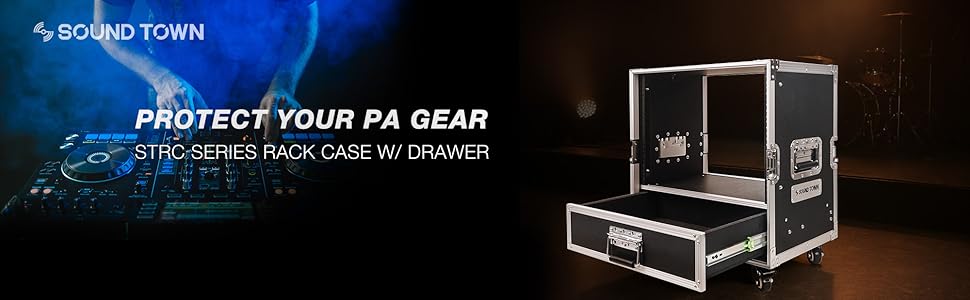 Amazon.com: Sound Town 8U Rack Case with 2U Rack Drawer
