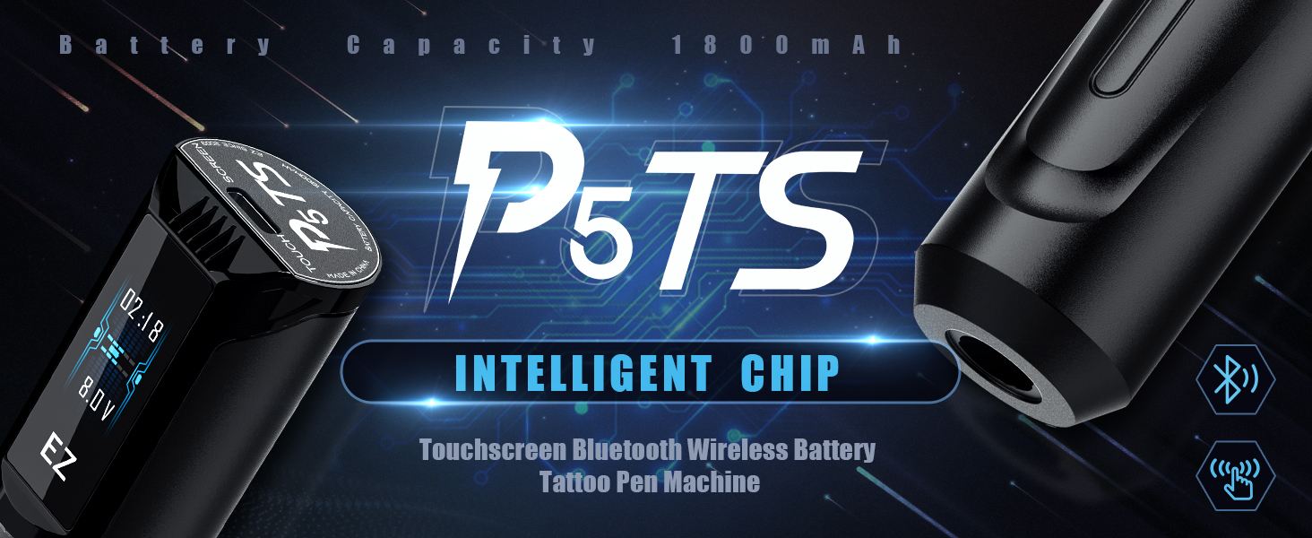 EZ Wireless Tattoo Machine Digital Touchscreen Bluetooth