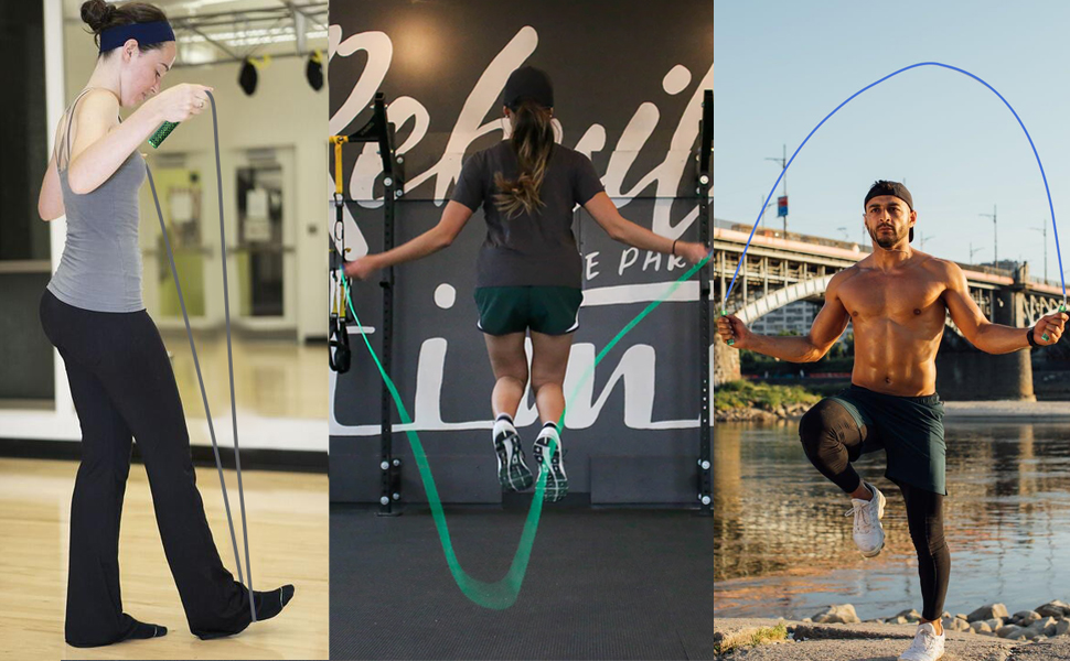 HEREROPE Interchangeable Weighted Jump Rope Set, 1/4LB, 1