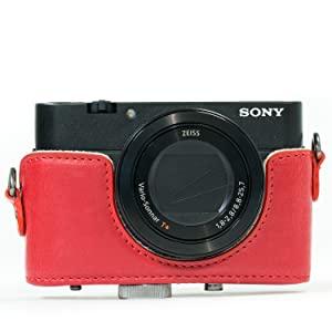 MegaGear Sony Cyber-shot DSC-RX100 VI DSC-RX100 V DSC-RX100 IV DSC-RX100 III Ever Ready(エヴァーレディー) レザー カメラ ケース ストラッ dwos6rj MegaGear Sony Cyber-shot DSC-RX100 VI DSC-RX100 V DSC-RX100