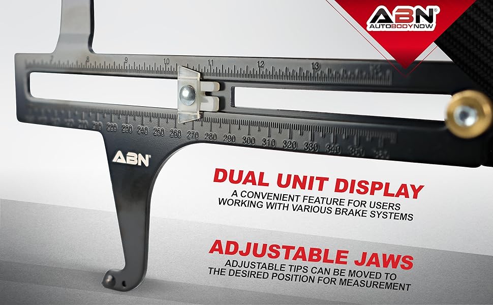 ABN Brake Measuring Tool 6.514.25 Inch (160360mm) Dual