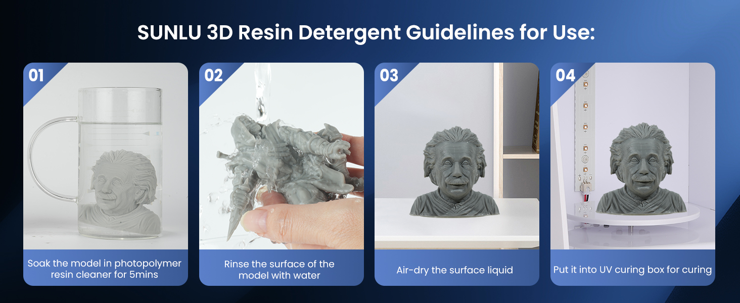 SUNLU 3D Printer Resin Detergent, Gentle on Hands 3D Resin