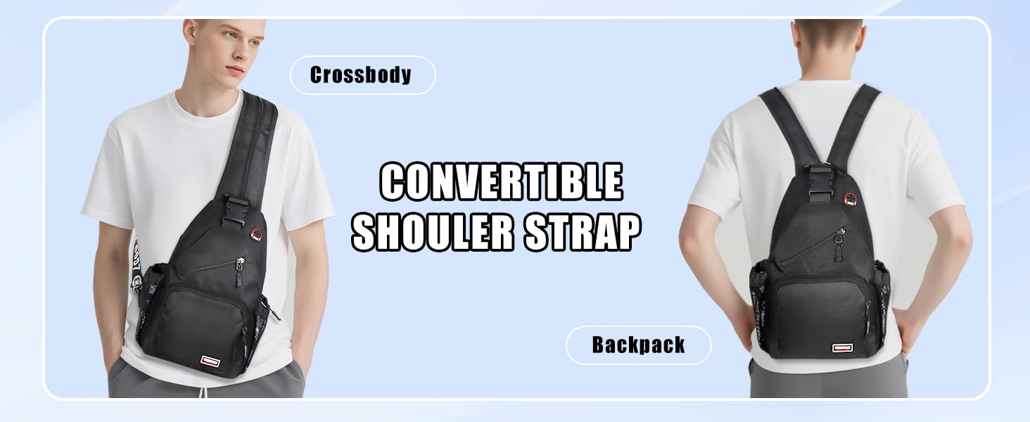 sling backpack men