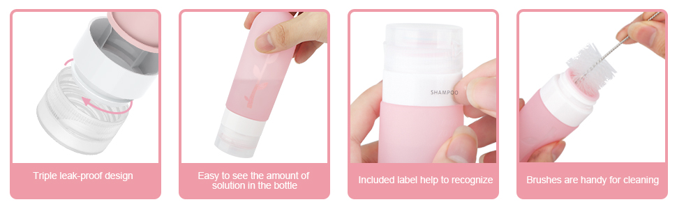 Silicone Travel Bottles Set
