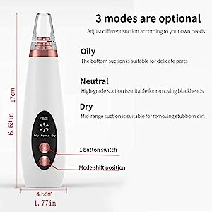 Blackhead Remover Face Deep Pore Cleaner Acne Black Dot Electric Microcrystalline Blackhead Vacuum
