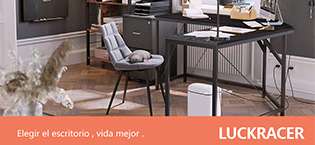LUCKRACER Silla Gaming Escritorio con Reposapiés Oficina ...