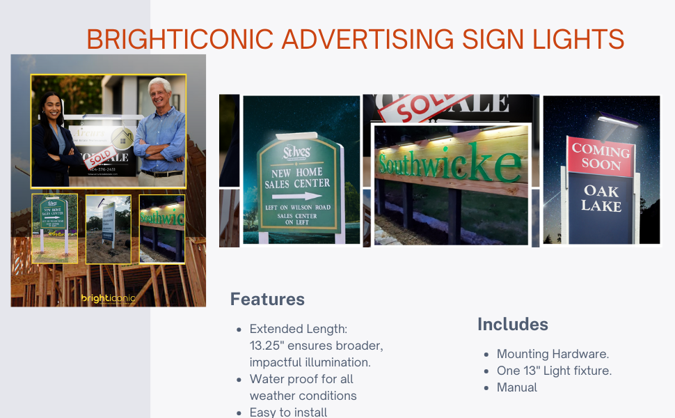 Solar Sign Lights Outdoor