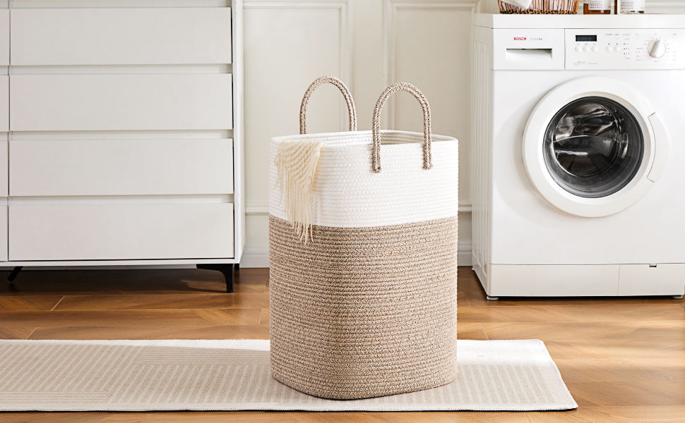 laundry basket blanket storage large baske baby hamper baskets for baby room aesthetic nursery woven