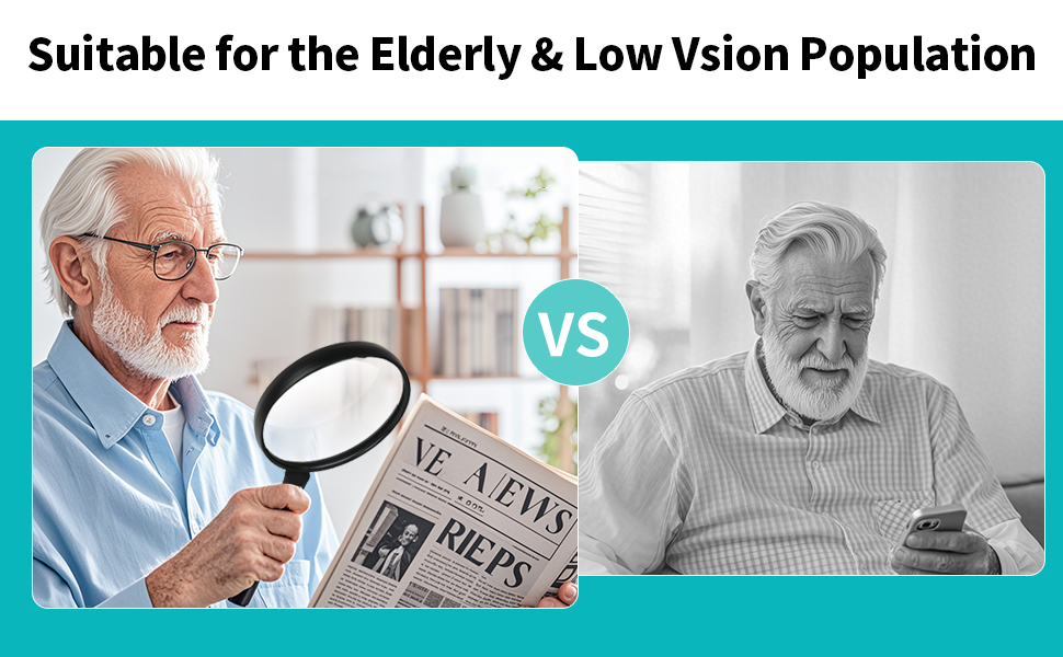 Lightweight Full Page Magnifier for Reading, Perfect for Reading newspapers and books