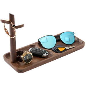 Walnut Wood Key Tray