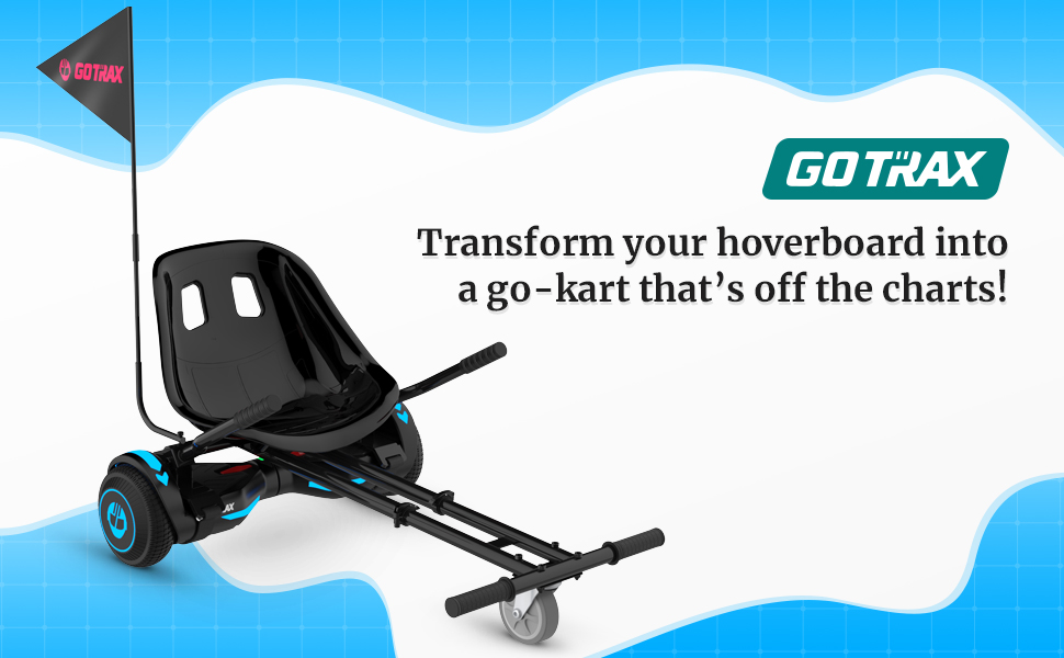 Gotrax HoverflyKart Hoverboard Kart Seat Attachment Accessory for 6.5