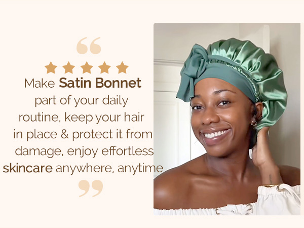 smooth silk bonnet