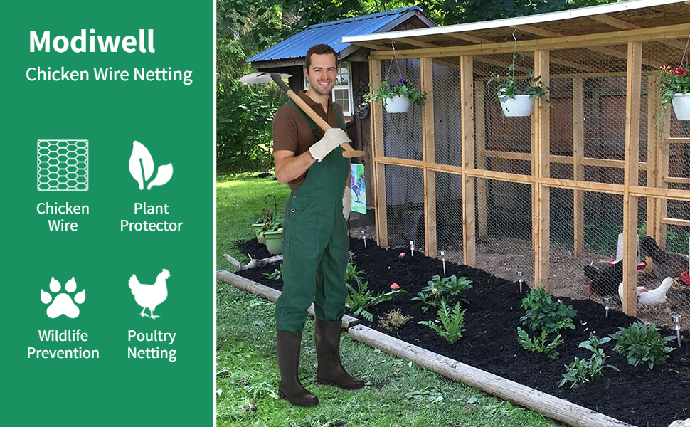 Chicken Wire Fence Mesh, Thicken Metal Floral Chicken Wire