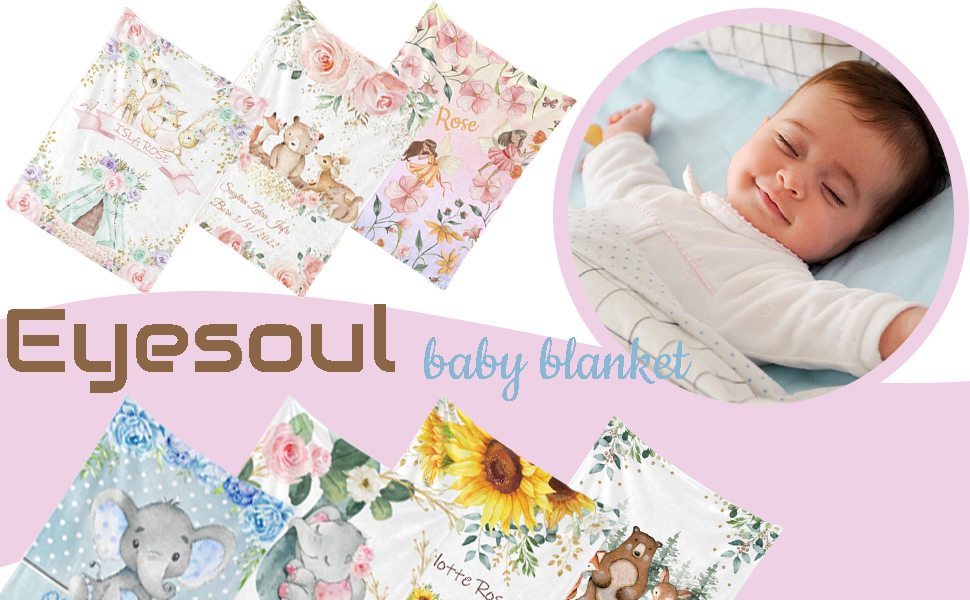 Custom Swaddle Blanket Girls,Baby Blanket With Name