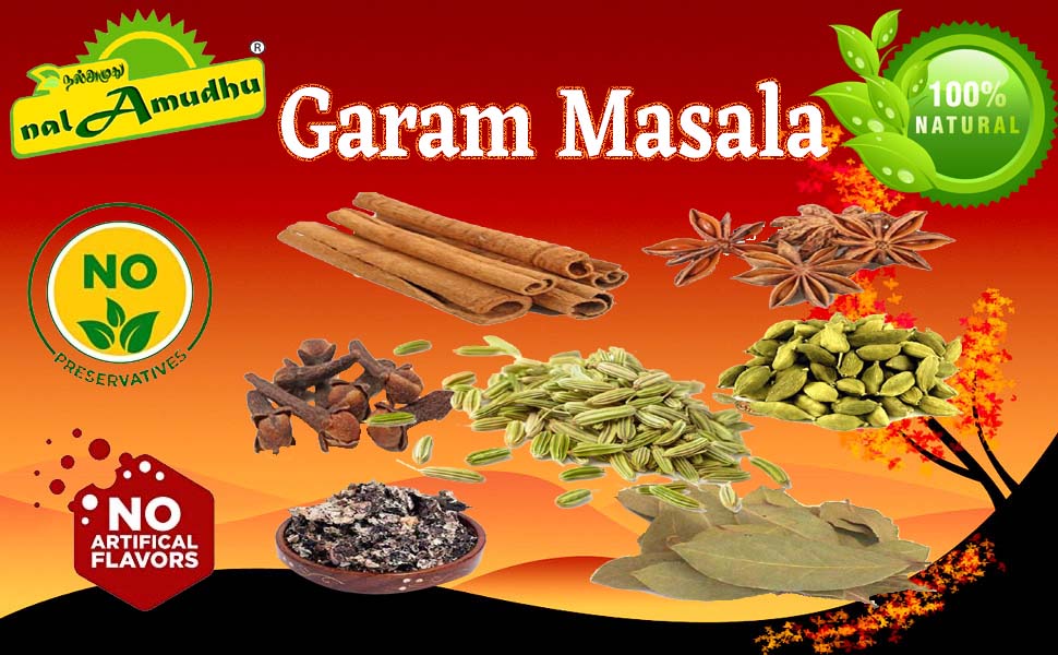 nalAmudhu Garam Masala Whole Spice Blends 7 Single Spice