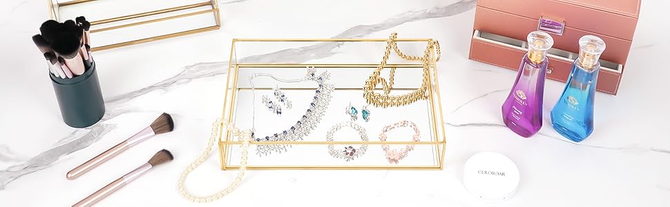 Plateau Miroir en Verre