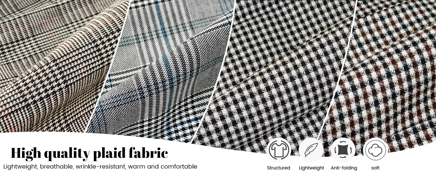 Plaid blazer for women