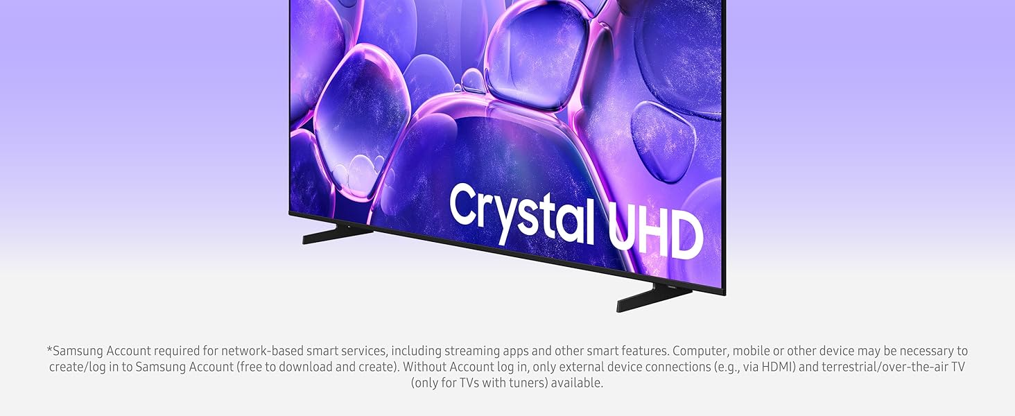 Samsung 50-Inch Class Crystal UHD U8000F 4K Smart TV (2025 Model)